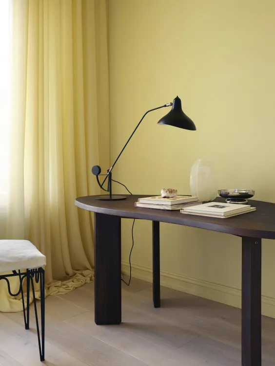 trendfarger fra Elle x Alcro gul veggfarge Beurre fra fargekart