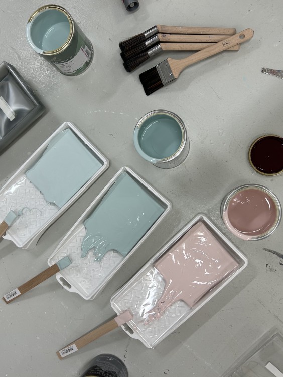 fargeinspirasjon, rosafarger, burgunder farger parisienne, le ciel, Argile fargeinspirasjon med Modena fliser