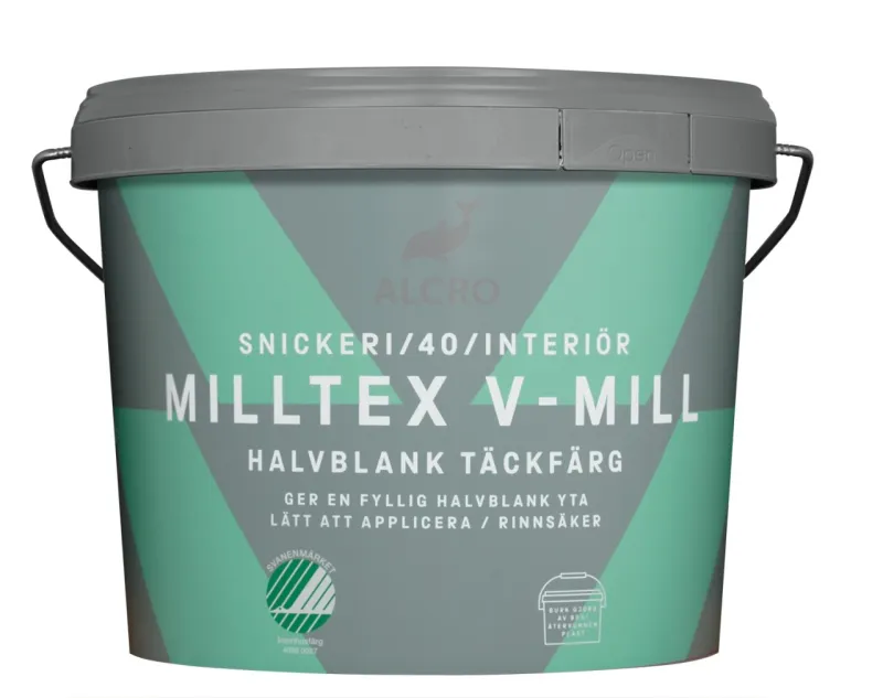 Milltex V-Mill Tre & Panel Halvblank | Alcro Maling